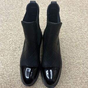 CHANEL Black Quilted Ankle Booties